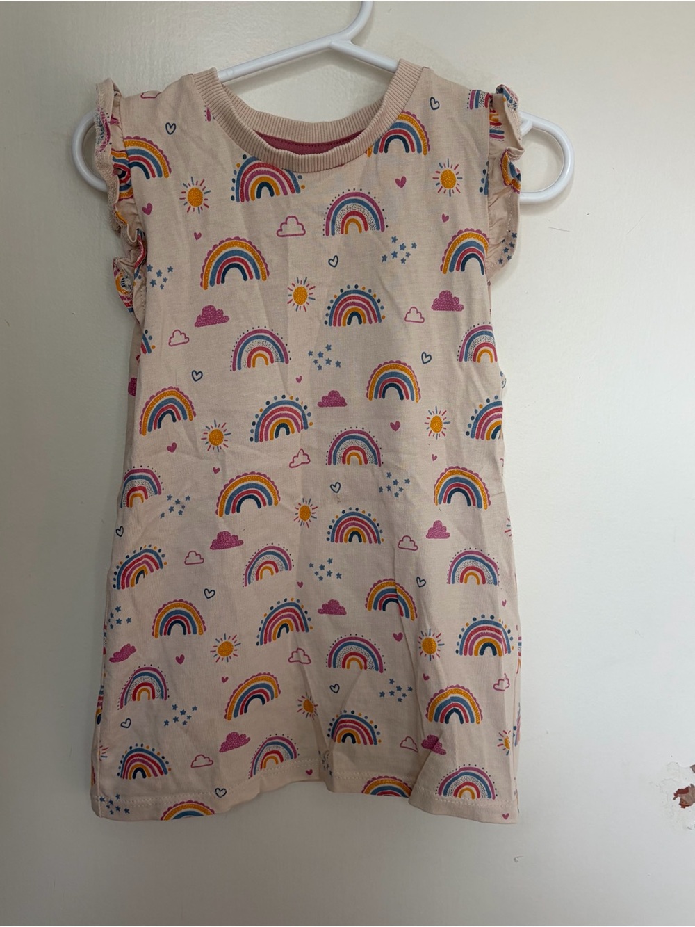 Cute Alana organic cotton rainbow tunic dress